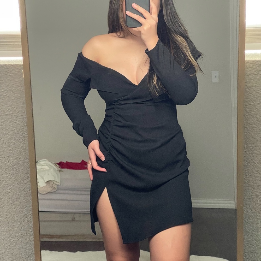 Pretty little thing black mini dress